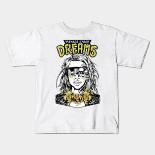 Teenage Space Dreams Kids T-Shirt